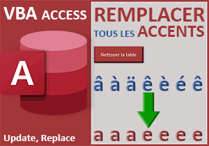 Supprimer tous les accents dans une table Access