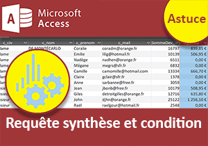 Synthèse conditionnelle avec une requête Access