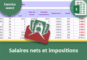 Taux d imposition et salaires nets avec Excel
