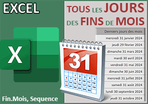 Tous les derniers jours des mois d une année avec Excel