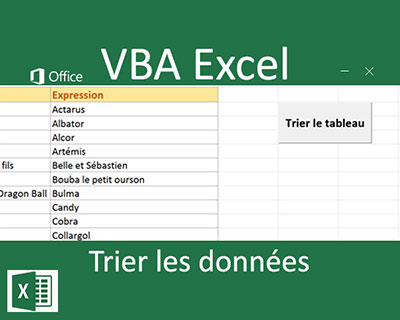 Trier les tableaux par le code Visual Basic