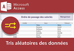 Tris aléatoires sur des données de tables Access