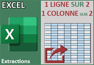 Une ligne sur deux pour une colonne sur deux