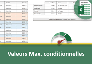 Valeurs maximales conditionnelles avec Excel
