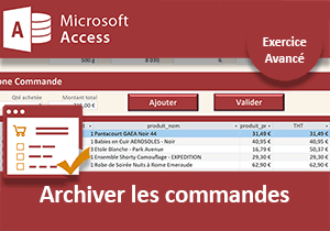 Valider et archiver les commandes des clients