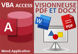 Visionneuse de fichiers Word et PDF avec Access
