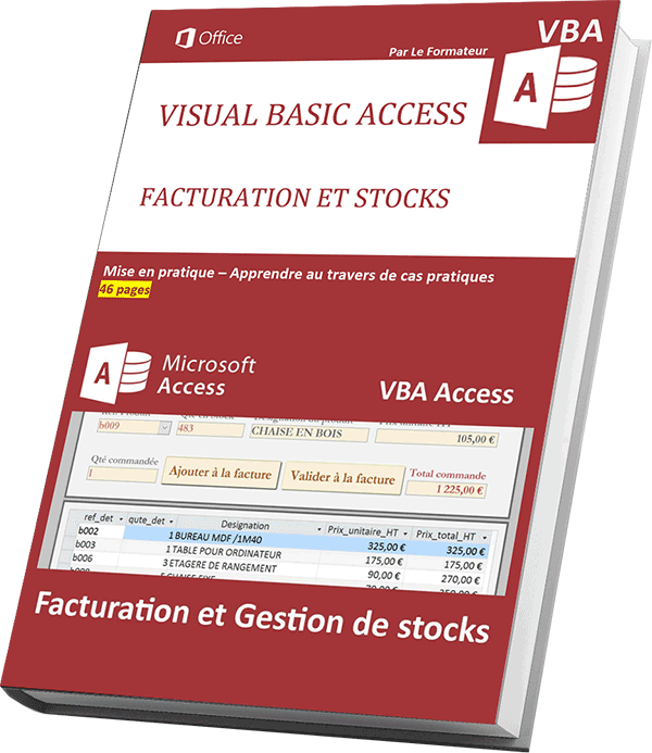 Livre numérique pour créer une application de facturation clients en VBA Access à télécharger en PDF