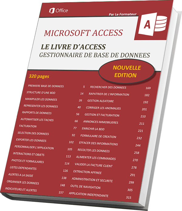 Livre numérique pour apprendre le gestionnaire de base de données Access à télécharger en PDF