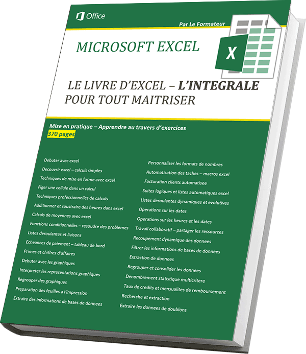 Téléchargement support de formation à Excel