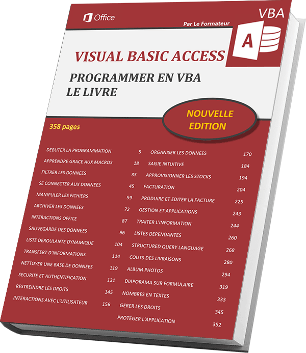 Téléchargement support de formation programmation VBA Access