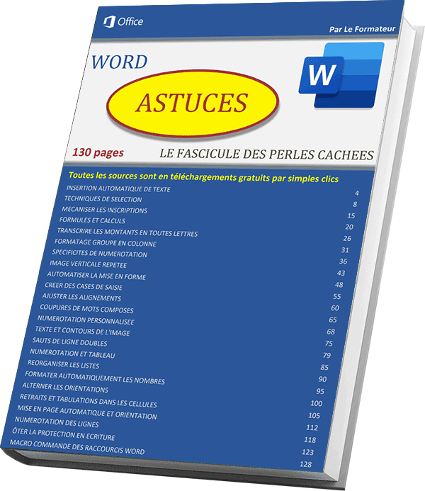 Le livre des astuces Word à télécharger en PDF