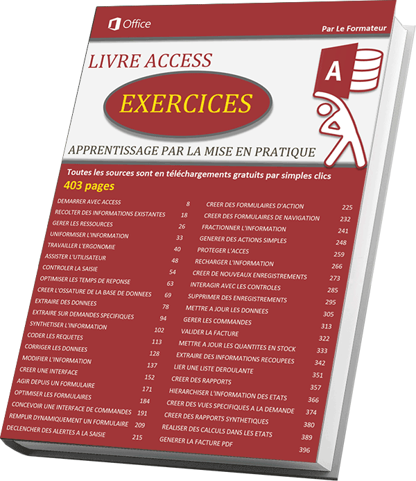 Livre numérique des exercices Access à télécharger en PDF