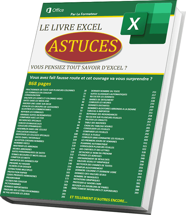 Le livre des astuces Excel