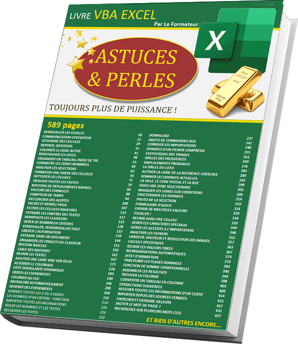 Le livre des astuces VBA Excel