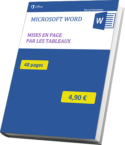 Livre sur les tableaux Word pour des courriers professionnels à télécharger au format PDF