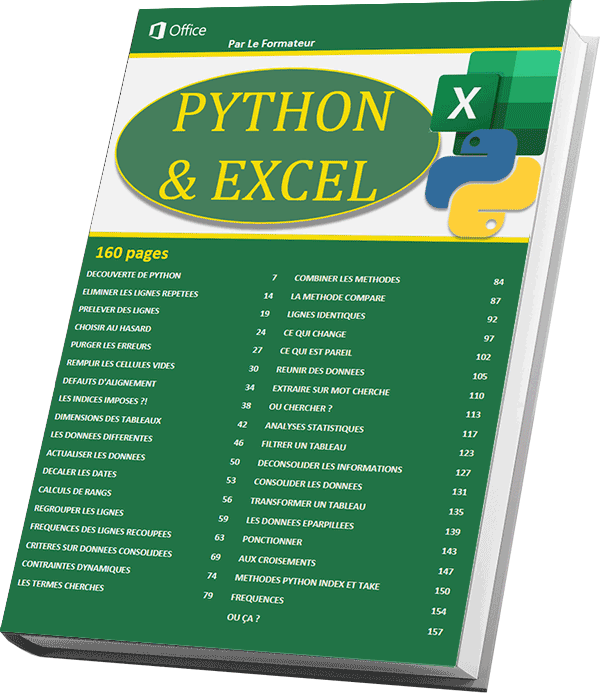 Livre de Python dans Excel en PDF