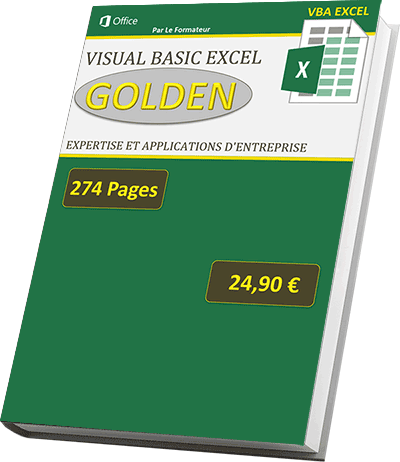 Le livre numérique de programmation avancée en Visual Basic Excel Golden à télécharger au format PDF